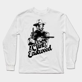 Clint Eastwood 80s Style Classic Long Sleeve T-Shirt
